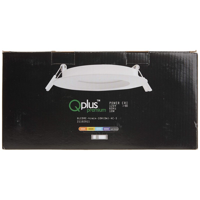 QPLUS 4 Inch Ultra Thin Canless Down Lights with Junction