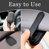 2Pack Sunglasses Holder for Car, Magnetic Leather Visor Glasses Mount
