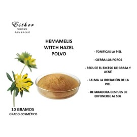 Polvo Hemamelis Witch Hazel 10 Gramos Grado Cosmético