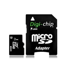 Digi-Chip 64GB Micro-SD Memory Card for Vemont, Maifang, DragonTouch, Thieye, Boifun, Victure, Crosstour, Campark & Camkong Action Cams Cameras