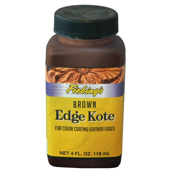 Fiebing's Edge Kote For Color Coating Leather Edges - Brown - 4 oz