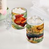 Zhirexin Sunflower Rooster 2PC Airtight Transparent Plastic Storage Jar, Food