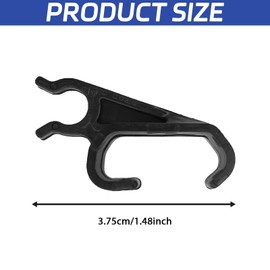 4PCS Tonneau Cover Clamps for BAKFlip MX4/F1/G2/HD/FiberMax/VP/Endura/CS/CS-F1, Prop Rod Clips for Tonneau Cover Replacement 351b0024 Parts, Plastic Undercover Truck Bed Cover Clips(Black)