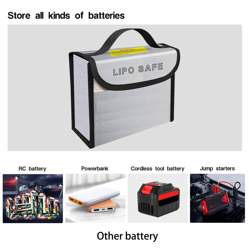 IANDAIROK 2PCS 185 * 75 * 150mm Lipo Battery Safe