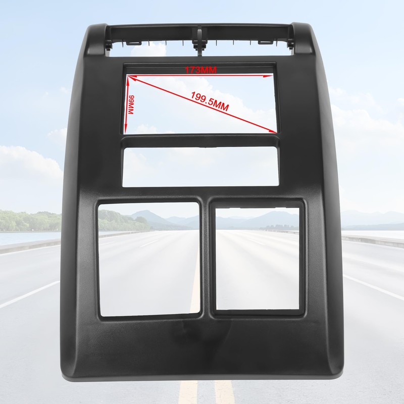 OKPARZ Compatible for Double DIN Dash Radio Bezel Center Trim
