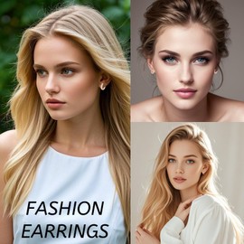 WOZNU Women's Creole Earrings, 925 Sterling Silver Hoop Earrings with AAA Zirconia, Diameter 13 mm, Small Sleeping Hoop Earrings, Comes in Jewellery Gift Box, Titanium