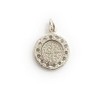 St Benedict Medal 925 Sterling Silver, Silver