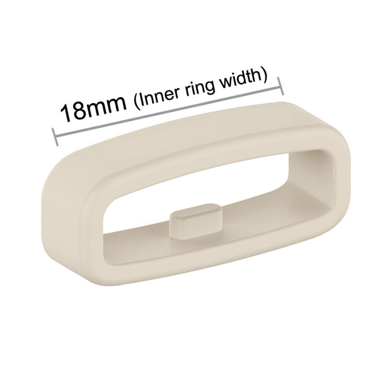 FanTEK 10pcs Watch Strap Holder Loop, 18mm Silicone Watch Band
