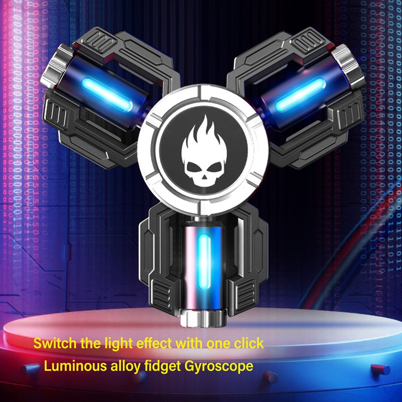 Luminous Fingertip Gyroscope Reduce Pressure Rotating LED Glowing Fingertip Gyroscope