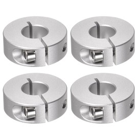QUARKZMAN 4 Pieces Split Adjustment Rings 14 mm Bore 35 mm AD 12 mm Wide Aluminium Alloy Depth Stop Rings for Wheel Wheelbarrow Axle Gear Units Machine Tool Industrial Anodizing