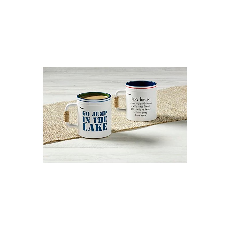 Mud Pie Go Lake Oar Handle Mug, 20 oz