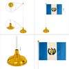 WXTWK 12 Pack Guatemala Flag Guatemalan Desk Flag Small Mini