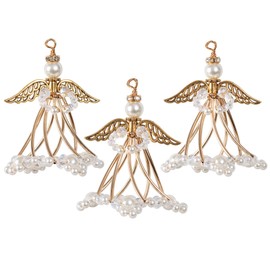 Solid Oak Golden Angels Ornament Kit, Gold