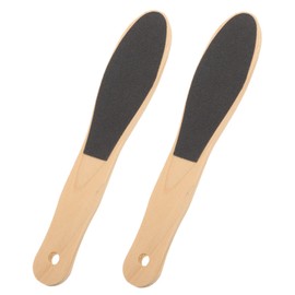 PACKOVE 2pcs Wood Foot Rasp Dead Skin Exfoliator for Men Women Lightweight Tool Durable Easy to Clean for Home Professional Use