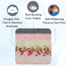 Premier Yarns Bloom Chunky Dahlia 1114-15 (6-Skeins - Same Dye Lot) Chunky Bulky #5 Acrylic Yarn for Crocheting and Knitting with Project Bag