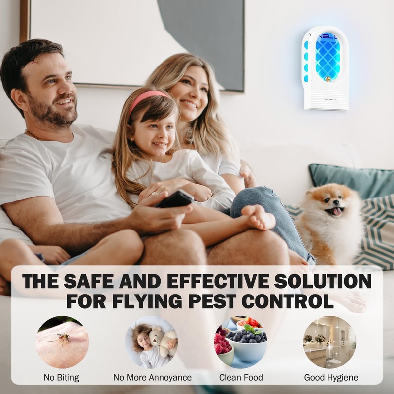 Fly Trap Indoor, 2 Pack Flying Insect Trap, Plug-in Fruit