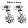 2 Pack Soft Close Cabinet Hinges, Stainless Steel Concealed Hydraulic