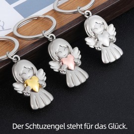 Schutzengel Schlüsselanhänger Glücksbringer Anhänger, Weihnachten Schutzengel Glücksbringer, Geschenke für Frauen Freundin,Geschenke für Mama,Für Schwestern