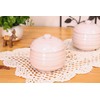 (Pink) Acorn Cup with Lid (Japanese Tableware, Western Tableware, Steamed