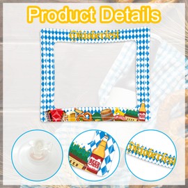 ABTOLS Oktoberfest Photo Booth Frame, Bavarian German Beer Party Inflatable Photo Booth Props for Oktoberfest Party Decorations, Bavarian Beer Party Photo Booth Selfie Frame Decorations