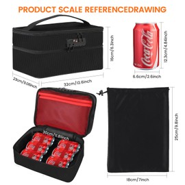 JINXOLET Discreet Lockable Storage Toy Bag Box Organizer Container