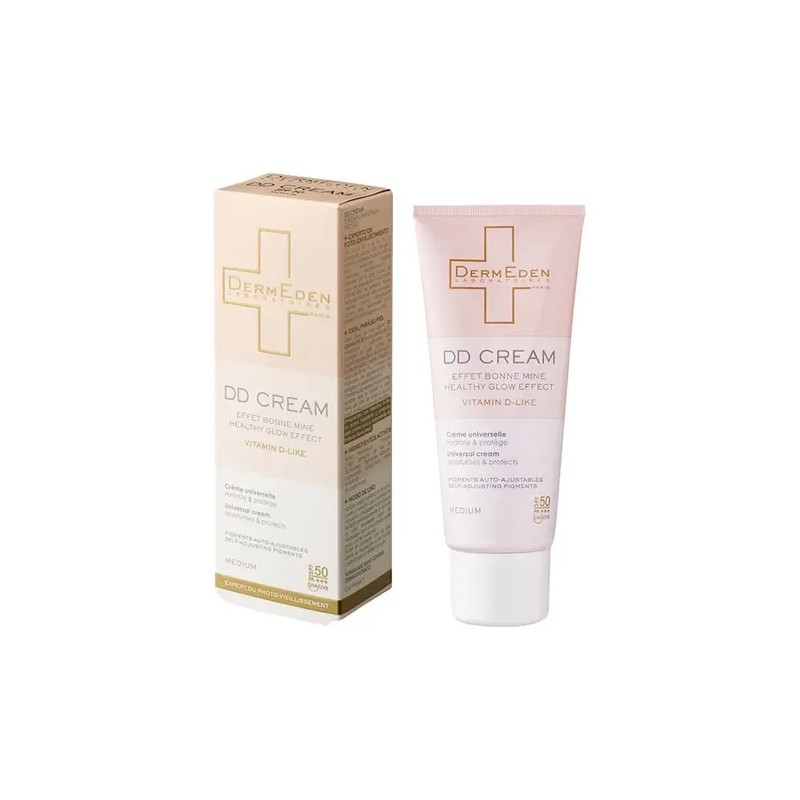 Dermeden Crema Facial DD Cream SPF 50+ Antiedad Hipoalergénica con