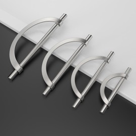 Amerdeco 10 Pack Brushed Satin Nickel Cabinet Pulls 7.5 Inch(192MM) Hole Centers Kitchen Cabinet Handles Hardware Kitchen Handles for Cabinets Cupboard Handles Drawer Pulls ZH0027