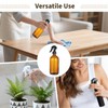 OMISTAR 6 Pcs 16 oz Amber Glass Spray Bottles for