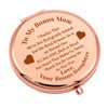 Bonus Mom Gifts from Daughter Compact Makeup Mirror for Stepmother