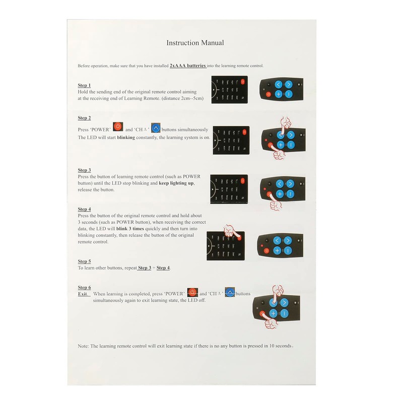 Universal Big Button Easy Simple TV Remote Control for Elderly