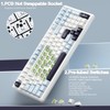 AULA F99 Wireless Mechanical Keyboard, Hot Swappable Custom Keyboard,Pre-lubed Linear