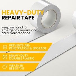 Silage Wrap Repair Tape 3" x 180' – Heavy-Duty Farm Tape for Bale Wrap and Silage Film, UV-Stable, Weather-Resistant Agricultural for Strong Bond and Film Reinforcement