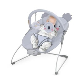 BABY JOY Baby Bouncer, Portable Baby Bouncer Seat with Vibration & Music, Removable Bar & Fabric Cover, 3-Point Safety Harness, Infant Bouncer for Babies 0-6 Months Up to 20 lbs