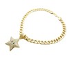 HIP HOP ICED MARIO STAR PENDANT & 11mm 18" CUBAN