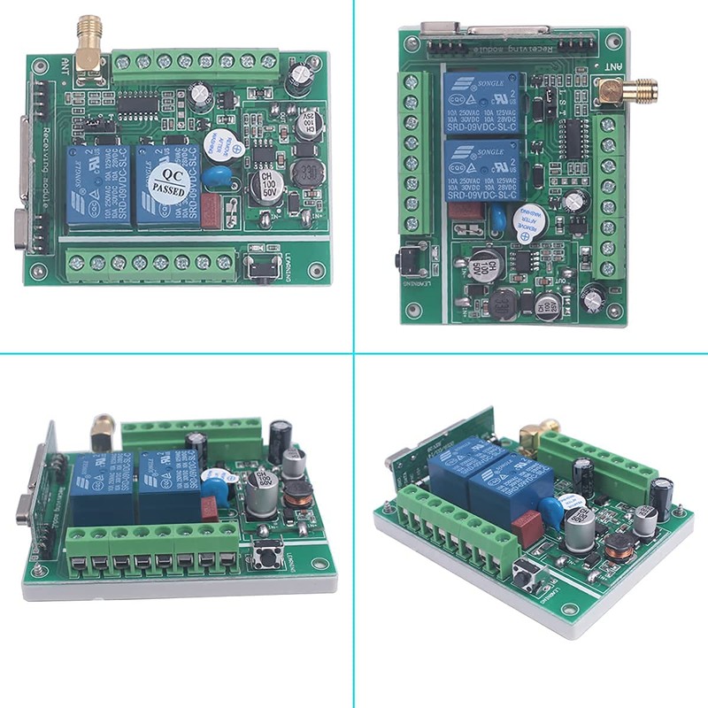 12V 24V 36V 2CH Universal Garage Door Remote Switch 433Mhz