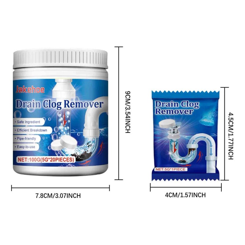 Agente De Desbloqueo De Tuberías, Tabletas Efervescentes, Pr