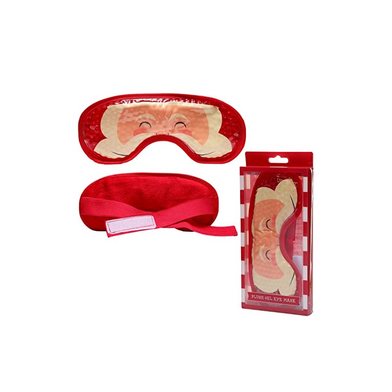 Puckator Santa Plush Lined Gel Eye Mask