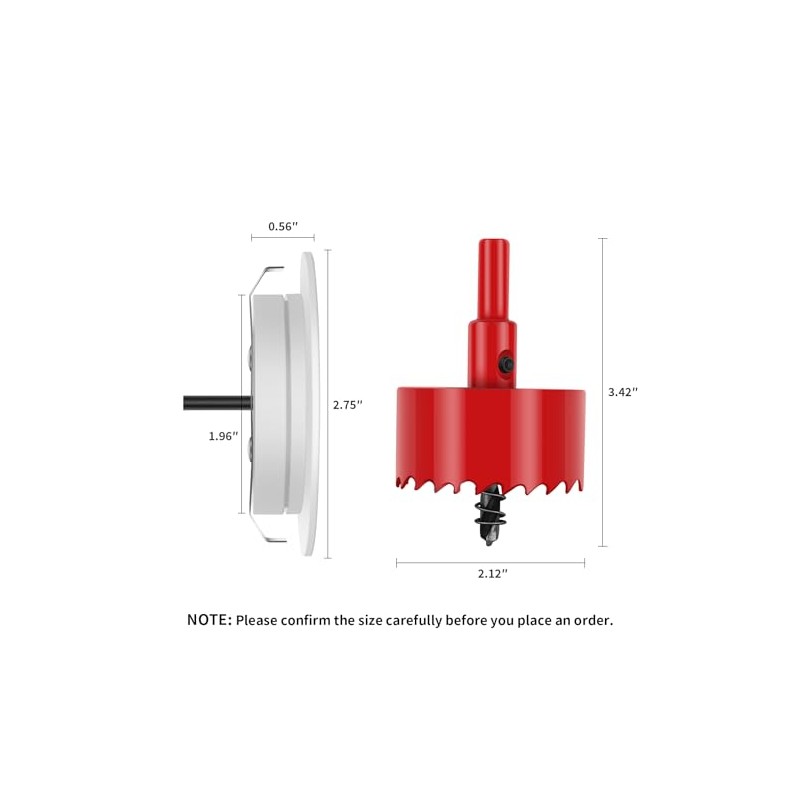 RVZONE 6 Pack RV Boat Recessed Ceiling Light 12 Volt