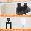 Seealle 22" Tall Living Room Lamps for Night Stands -