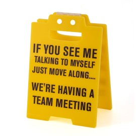 Office Desk Warning Sign, Yellow Funny Team Office Gifts Desk Sign Teams Gag Gifts for Coworker Teammate Employee Boss Manager (Deadline for All Complaints)