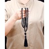 Jewever Natural Black Obsidian 108 Mala Beads Prayer Necklaces for