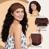 6 P Leopard Print Knotted Bow Headbands for Women, Wide