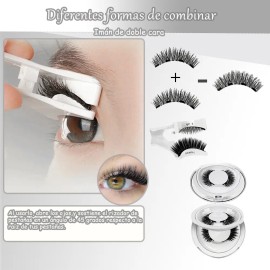 2 Pairs Of Magnetic False Eyelashes With Clips07 07