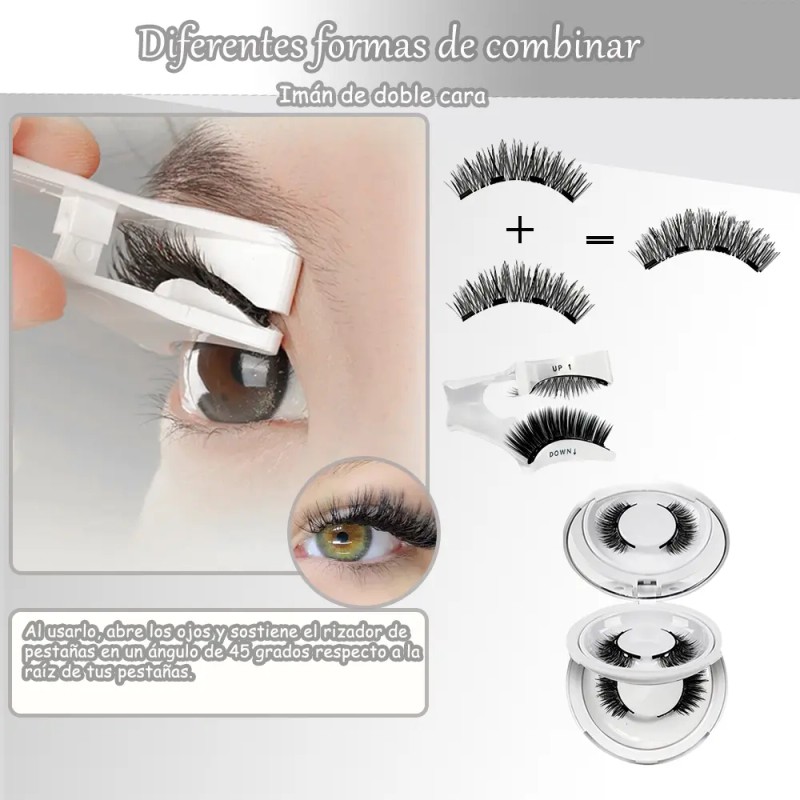 2 Pairs Of Magnetic False Eyelashes With Clips07 07