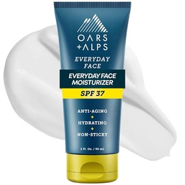 Oars  Alps Everyday Anti Aging Face Moisturizer and SPF 37 Sunscreen, Naturally Derived Skin Care with Hyaluronic Acid, Vitamin E and Vitamin B5, TSA 