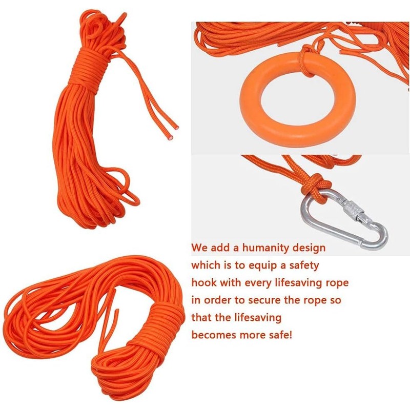 Life Ring Buoy Boat Safety Throw Ring with Water Floating