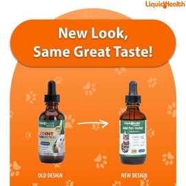 LIQUIDHEALTH Pets Liquid Cat Glucosamine Joint Purr-Fection - Hip & Joint Health Relief Support, Chondroitin Feline Droppers for Senior Older Adult Cats & Kittens - Made in The USA (2 oz)