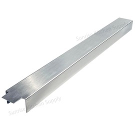 (Pack of 2) Sunrise Kitchen Supply Stainless Steel Heavy Duty 20 Gauge Deep Fryer Joining Strip/Connector (21 5/8"L x 2"W x 1 1/4"H)