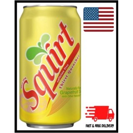 Squirt Caffeine Free Grapefruit Soda Pop, 12 fl oz, 12 Pack Cans