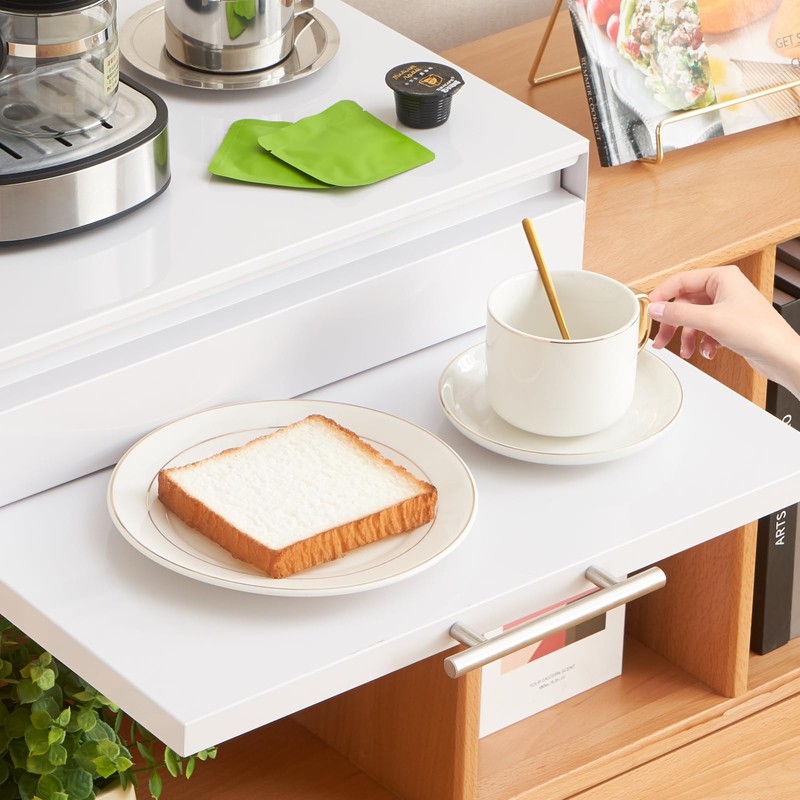 FrameFy Kitchen Countertop Organizer Appliance Stand with Pull-Out Drawers &